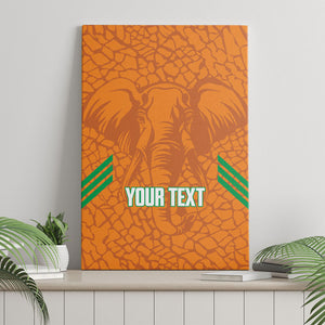 Ivory Coast Football Custom Canvas Wall Art Les Elephants Dames Skin Style