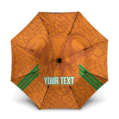 Ivory Coast Football Custom Umbrella Les Elephants Dames Skin Style