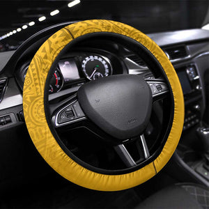 South Africa Steering Wheel Cover African Pattern Happy Freedom Day Yellow Version