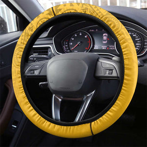 South Africa Steering Wheel Cover African Pattern Happy Freedom Day Yellow Version