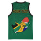 Personalised South Africa Basketball Jersey African Pattern Happy Freedom Day Green Version LT14