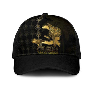 Afro-Haitians Ayiti Cherie Baseball Net Cap Haiti Map Kanson Wouj Veve Vodou