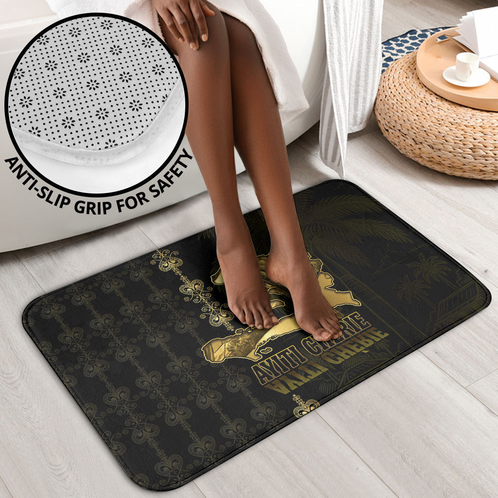 Afro-Haitians Ayiti Cherie Bathroom Set Haiti Map Kanson Wouj Veve Vodou