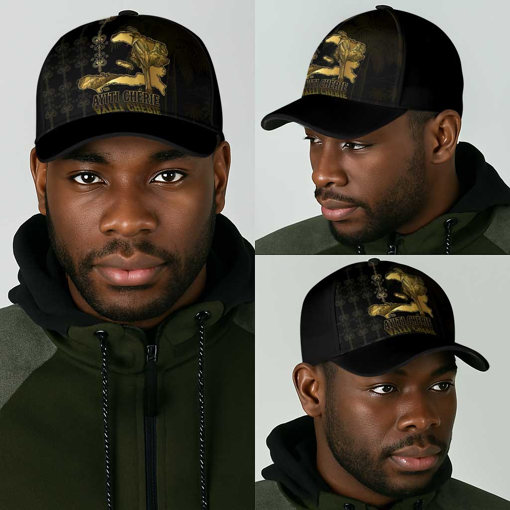Afro-Haitians Ayiti Cherie Classic Cap Haiti Map Kanson Wouj Veve Vodou