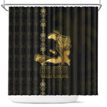 Afro-Haitians Ayiti Cherie Shower Curtain Haiti Map Kanson Wouj Veve Vodou