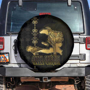Afro-Haitians Ayiti Cherie Spare Tire Cover Haiti Map Kanson Wouj Veve Vodou
