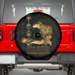 Afro-Haitians Ayiti Cherie Spare Tire Cover Haiti Map Kanson Wouj Veve Vodou