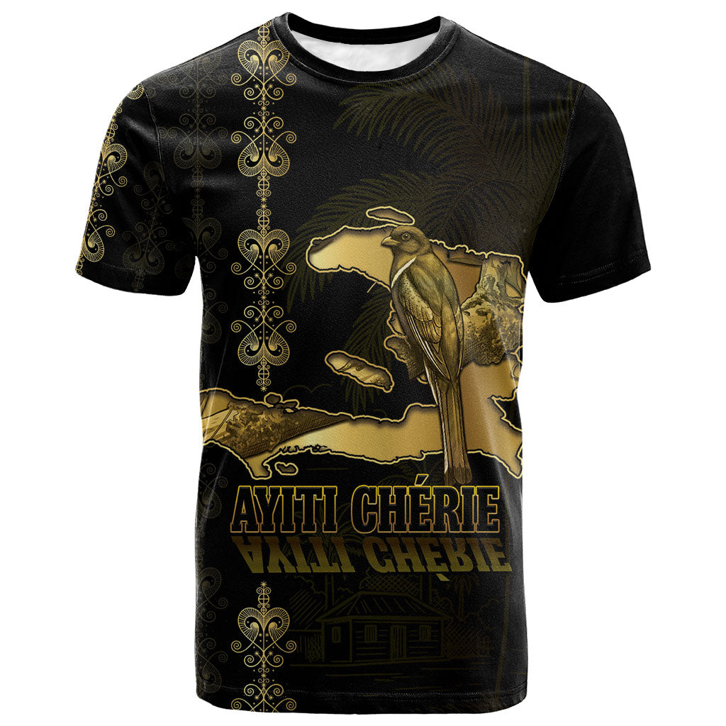 Afro-Haitians Ayiti Cherie T shirt Haiti Map Kanson Wouj Veve Vodou