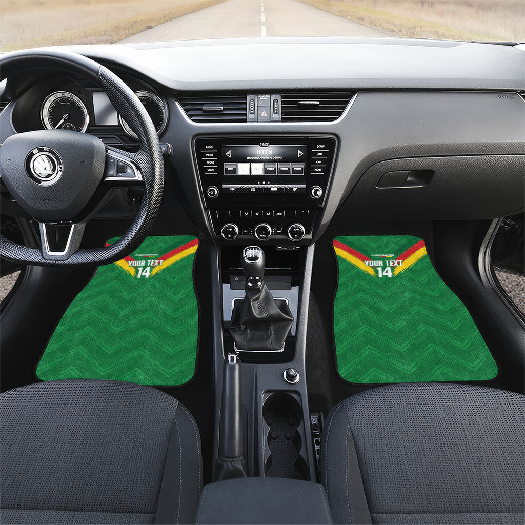 Cameroon Football Custom Car Mats Reunification Monument Les Lionnes Indomptables