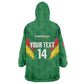 Cameroon Football Custom Kid Wearable Blanket Hoodie Reunification Monument Les Lionnes Indomptables