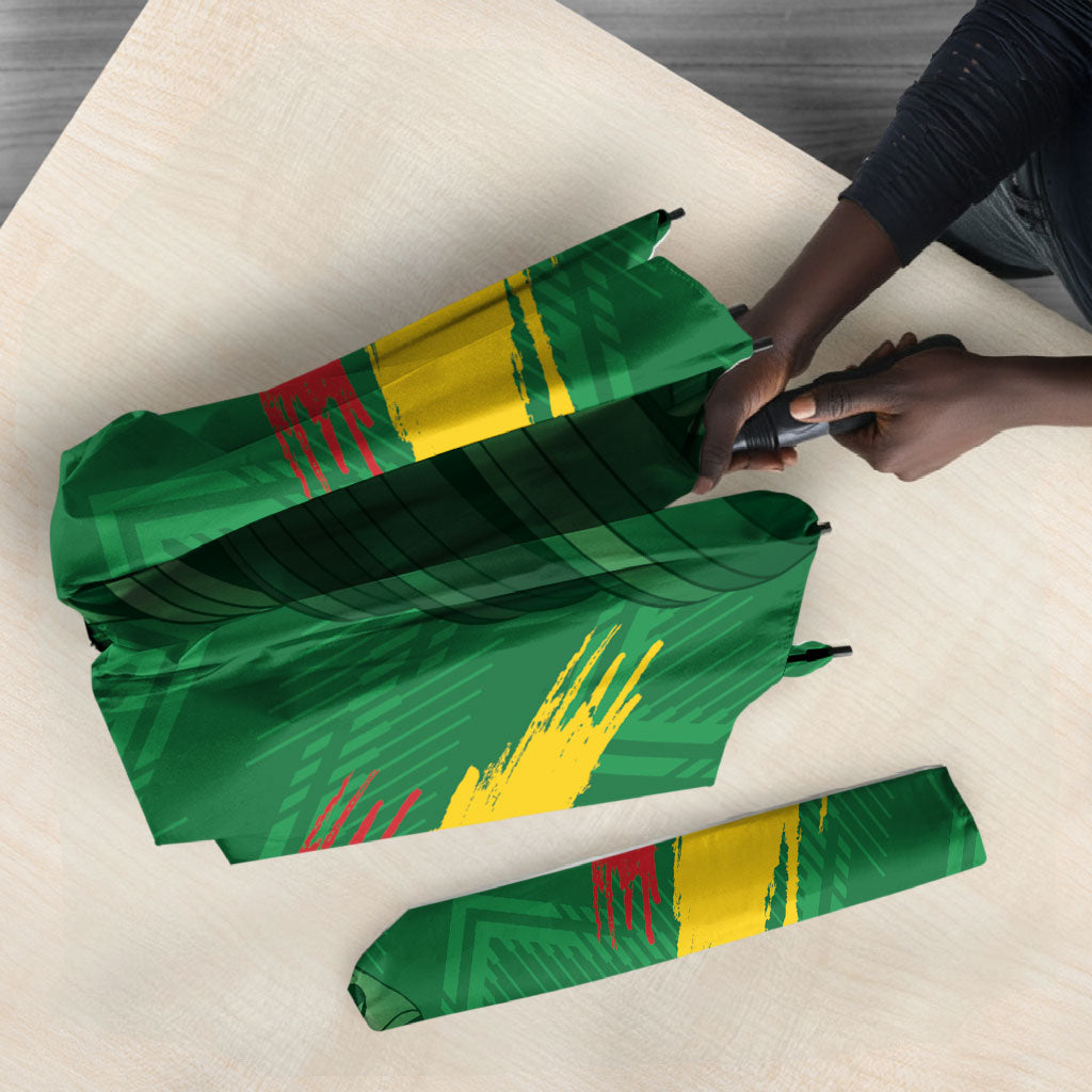 Cameroon Football Custom Umbrella Reunification Monument Les Lionnes Indomptables