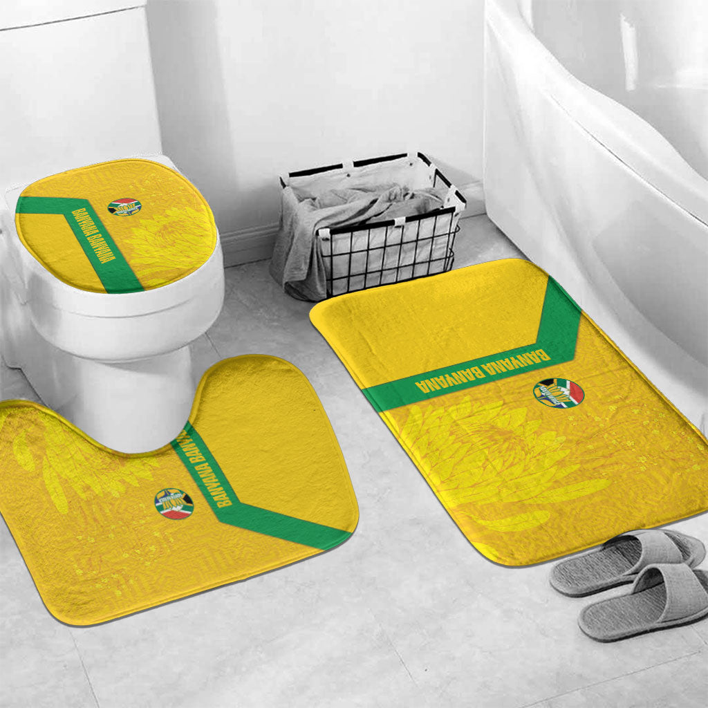 South Africa Soccer Bathroom Set Banyana Banyana Protea Yellow Version