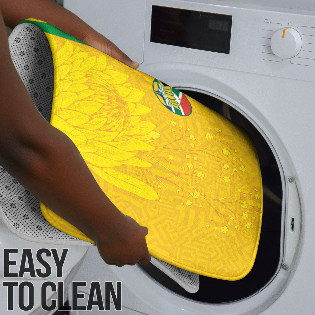 South Africa Soccer Bathroom Set Banyana Banyana Protea Yellow Version