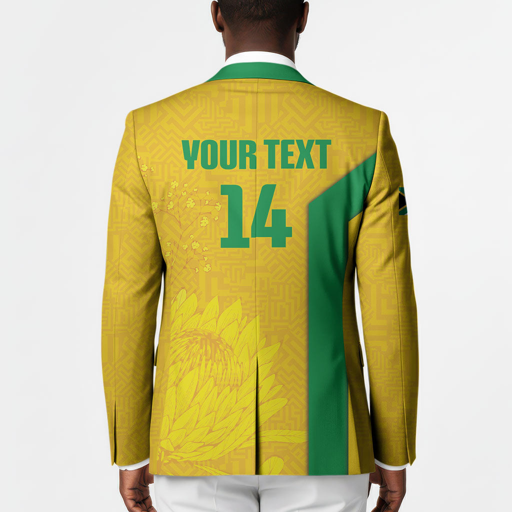 South Africa Soccer Custom Blazer Banyana Banyana Protea Yellow Version