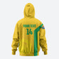 South Africa Soccer Custom Hoodie Banyana Banyana Protea Yellow Version
