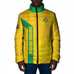 South Africa Soccer Custom Padded Jacket Banyana Banyana Protea Yellow Version