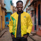 South Africa Soccer Custom Sleeve Zip Bomber Jacket Banyana Banyana Protea Yellow Version