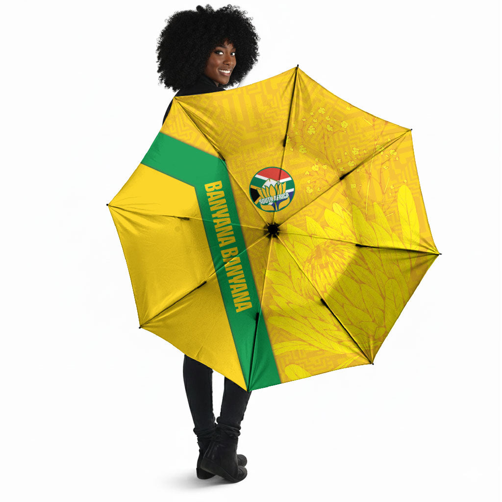 South Africa Soccer Umbrella Banyana Banyana Protea Yellow Version