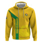 South Africa Soccer Custom Zip Hoodie Banyana Banyana Protea Yellow Version