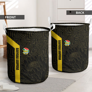 South Africa Soccer Laundry Basket Banyana Banyana Protea Black Version