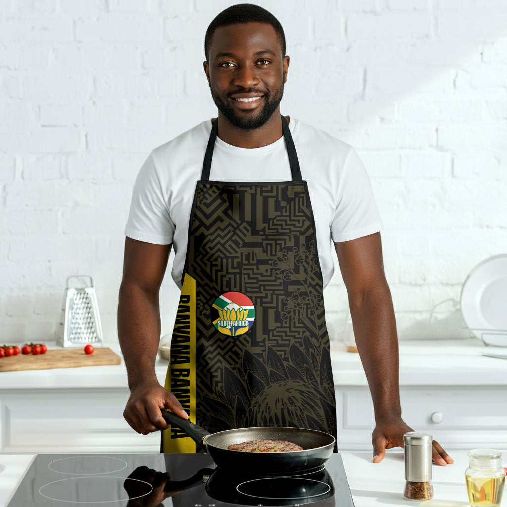 South Africa Soccer Apron Banyana Banyana Protea Black Version