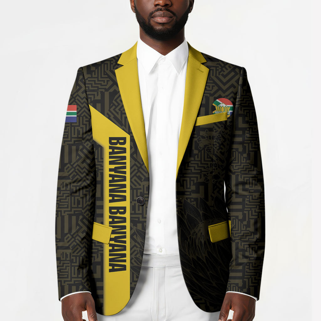 South Africa Soccer Custom Blazer Banyana Banyana Protea Black Version