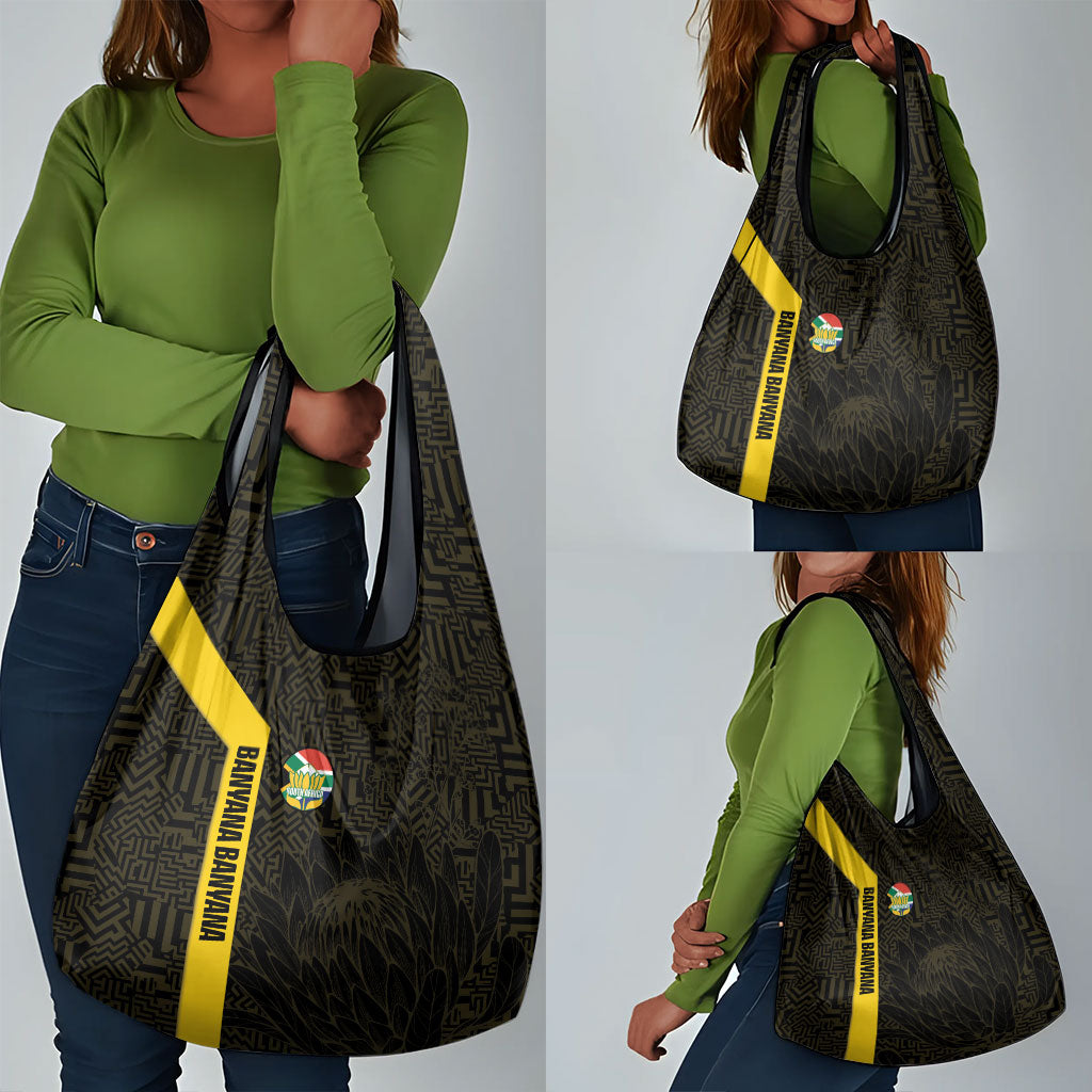 South Africa Soccer Grocery Bag Banyana Banyana Protea Black Version