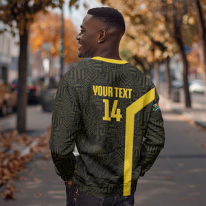 South Africa Soccer Custom Sweatshirt Banyana Banyana Protea Black Version