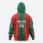 Morocco Football Custom Hoodie Atlas Lionesses Moroccan Folk Pattern