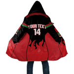Malawi Football Custom Cloak Red Rising Sun Go Scorchers