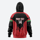 Malawi Football Custom Zip Hoodie Red Rising Sun Go Scorchers