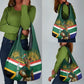 Custom South Africa Rugby Grocery Bag 2024 Go Springboks Mascot African Pattern