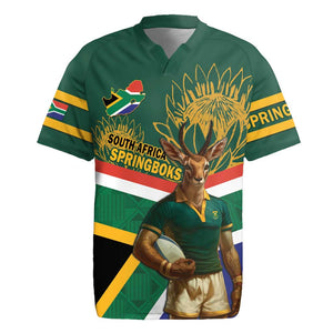 Custom South Africa Rugby Rugby Jersey 2024 Go Springboks Mascot African Pattern