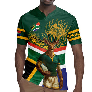 Custom South Africa Rugby Rugby Jersey 2024 Go Springboks Mascot African Pattern