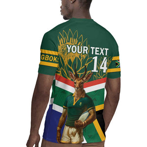 Custom South Africa Rugby Rugby Jersey 2024 Go Springboks Mascot African Pattern