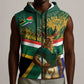 Custom South Africa Rugby Sleeveless Zip Hoodie 2024 Go Springboks Mascot African Pattern - African Pride