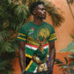 Custom South Africa Rugby T shirt 2024 Go Springboks Mascot African Pattern