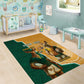 Personalised South Africa And Australia Rugby Area Rug 2024 Springboks Wallabies Mascots Together
