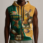 Personalised South Africa And Australia Rugby Sleeveless Zip Hoodie 2024 Springboks Wallabies Mascots Together - African Pride