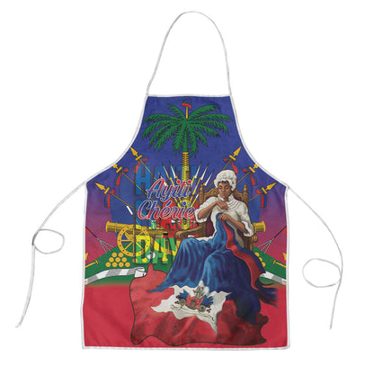 Catherine Flon Haiti Flag Day Apron Ayiti Cherie Coat Of Arms