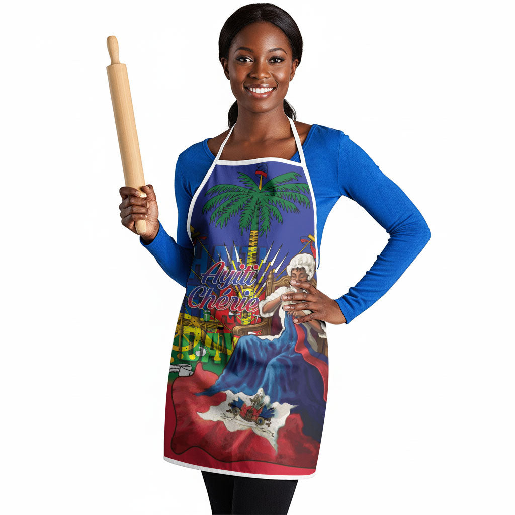 Catherine Flon Haiti Flag Day Apron Ayiti Cherie Coat Of Arms