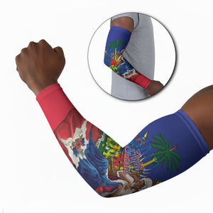 Catherine Flon Haiti Flag Day Arm Sleeves Ayiti Cherie Coat Of Arms