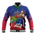 Catherine Flon Haiti Flag Day Baseball Jacket Ayiti Cherie Coat Of Arms