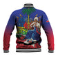 Catherine Flon Haiti Flag Day Baseball Jacket Ayiti Cherie Coat Of Arms