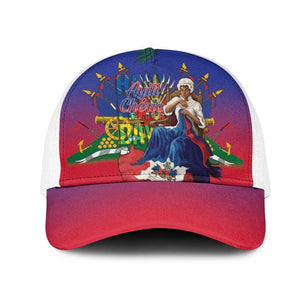 Catherine Flon Haiti Flag Day Baseball Net Cap Ayiti Cherie Coat Of Arms
