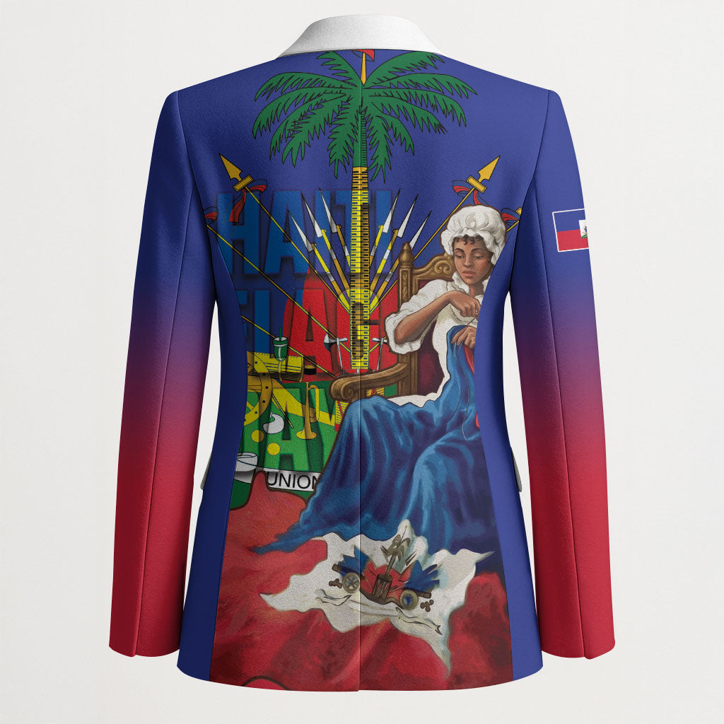 Catherine Flon Haiti Flag Day Blazer Ayiti Cherie Coat Of Arms