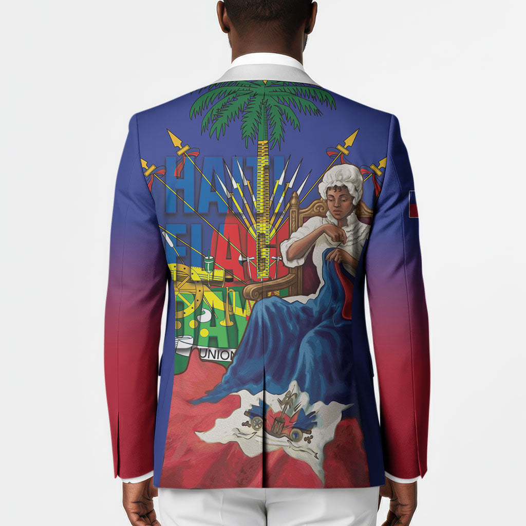 Catherine Flon Haiti Flag Day Blazer Ayiti Cherie Coat Of Arms