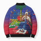 Catherine Flon Haiti Flag Day Bomber Puffer Jacket Ayiti Cherie Coat Of Arms