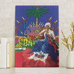 Catherine Flon Haiti Flag Day Canvas Wall Art Ayiti Cherie Coat Of Arms