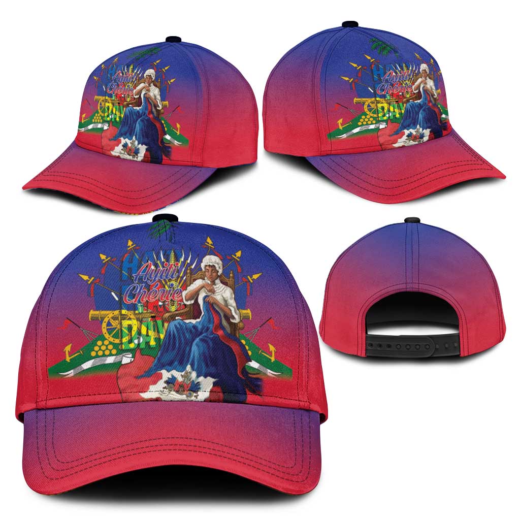 Catherine Flon Haiti Flag Day Classic Cap Ayiti Cherie Coat Of Arms